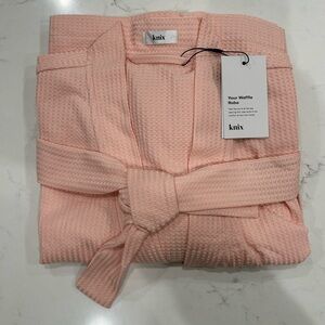 Knix Light Pink Waffle Texture Robe